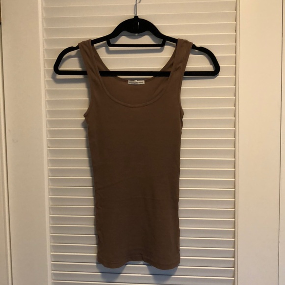 James Perse Tops - Brown ribbed tank James Perse Tops - Brown ribbed tank